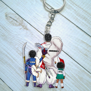 Demon Dad Keychain - Personalized Gifts For Dad 10qhhu020525pa - Keychains - GoDuckee