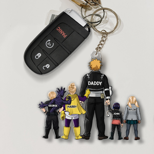 Super Dad Keychain - Personalized Gifts For Dad 01qhhu200525 - Keychains - GoDuckee