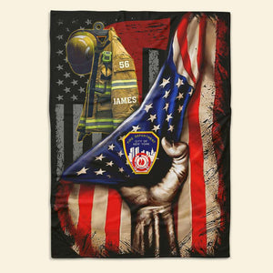 Personalized Gifts For Firefighter Blanket 01PJPU020824 - Blanket - GoDuckee