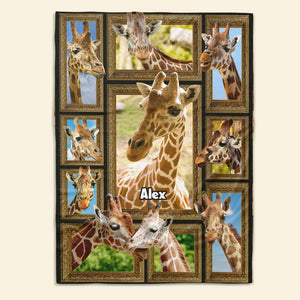Personalized Gifts For Giraffe Lovers Blanket 01QHMH271224 - Blanket - GoDuckee