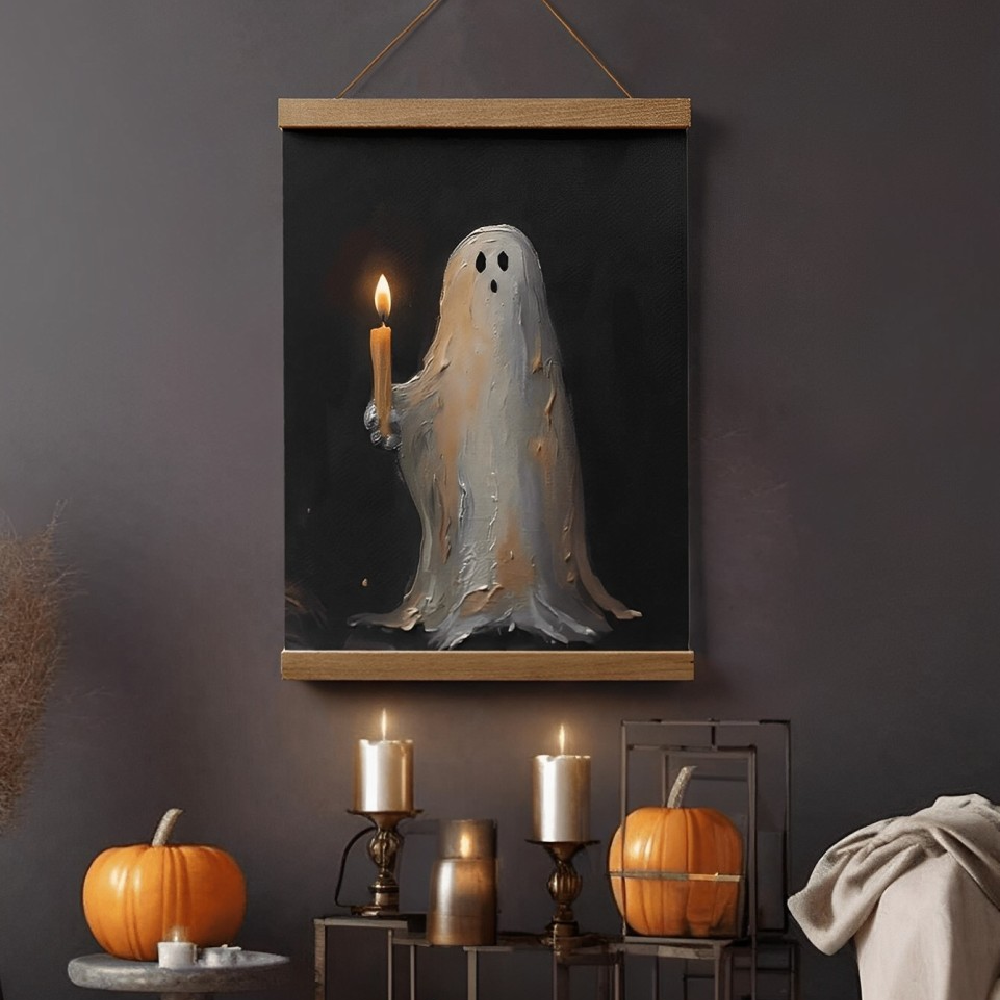 Candle Ghost Canvas Print 02acxx200824 Halloween Gifts - Poster & Canvas - GoDuckee