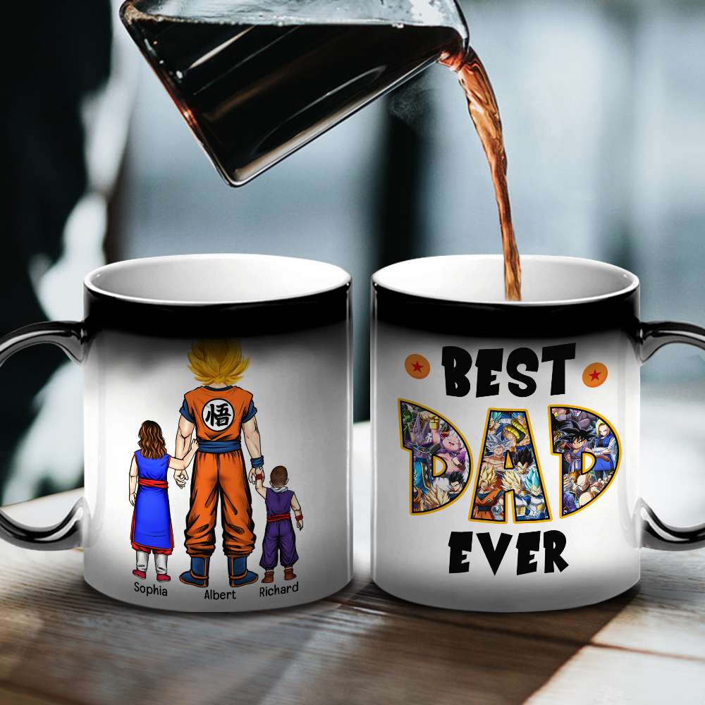 Personalized Gifts For Dad Magic Mug Best Dad Ever 032qhqn300324hh - Coffee Mugs - GoDuckee