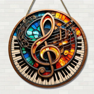 Personalized Gifts For Christmas Suncatcher Ornament 54ACQN240824 Music Note - Ornament - GoDuckee