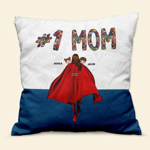 Personalized Gifts For Mom Pillow Number One Mom 03QHPU160224HH Mother's Day Gifts - Pillows - GoDuckee