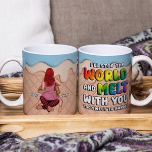 The Couple, I'll Stop the World and Melt with You, Personalized Mug, Christmas Gifts For Couple - Coffee Mug - GoDuckee