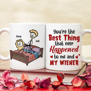 Couple, You’re The Best Thing That Ever Happened To Me, Personalized Mug, Couple Mug - Coffee Mug - GoDuckee