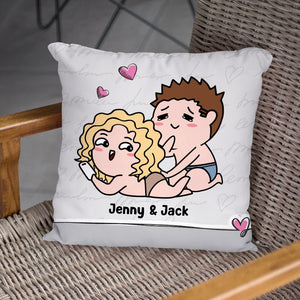 Couple, I Love You From The Bottom Of My Heart, Personalized Pillow, Gift For Couple - Pillow - GoDuckee