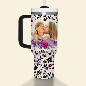 Personalized Gifts For Mom 40oz Tumbler With Handle First My Mother - Tumbler Cup - GoDuckee