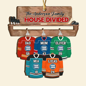 Personalized Christmas Gifts For Ice Hockey Lovers Family Ornament 02hudt141024 - Ornament - GoDuckee