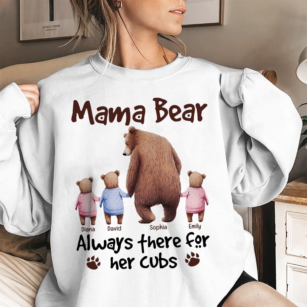 Personalized Gifts For Mom Shirt Mama Bear - 2D Shirts - GoDuckee
