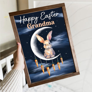 Personalized Gifts For Grandma Canvas Print Happy Easter - Canvas Print - GoDuckee