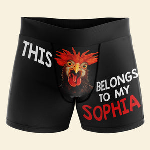 Funny Couple-Personalized Men Boxer Briefs- Gift For Him/ Gift For Husband- Couple Boxer - Boxer Briefs - GoDuckee