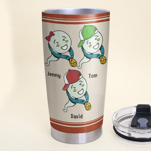 Dad, We Know You're Still Got Our Backs, Personalized Tumbler, Gift For Dad, 04OHTN130523 - Tumbler Cup - GoDuckee