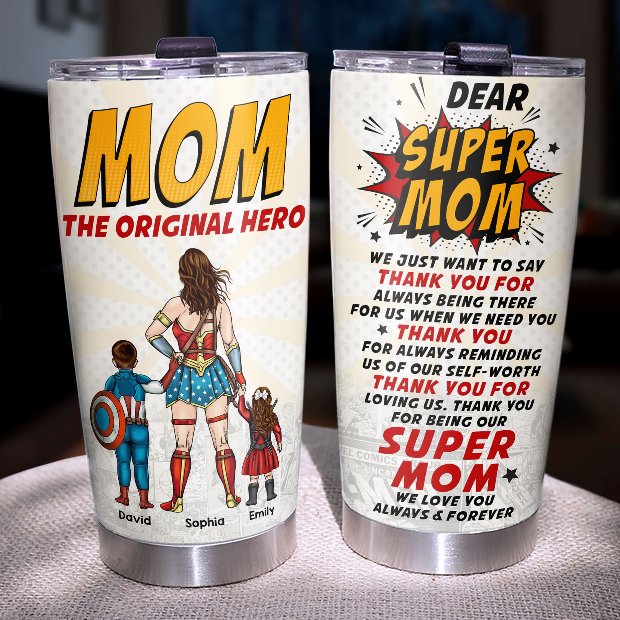 Personalized Gifts For Mom Tumbler We Love You Always & Forever 03htqn260324pa - Tumbler Cups - GoDuckee