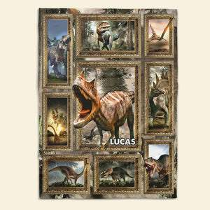 Personalized Gifts For Dinosaur Lovers Blanket 05qhtn261224 - Blanket - GoDuckee