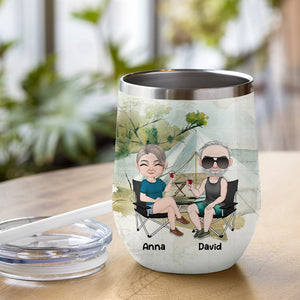 Annoying Each Other For Years And Still Going Camping - Personalized Couple Tumbler - Gift For Couple - Wine Tumbler - GoDuckee