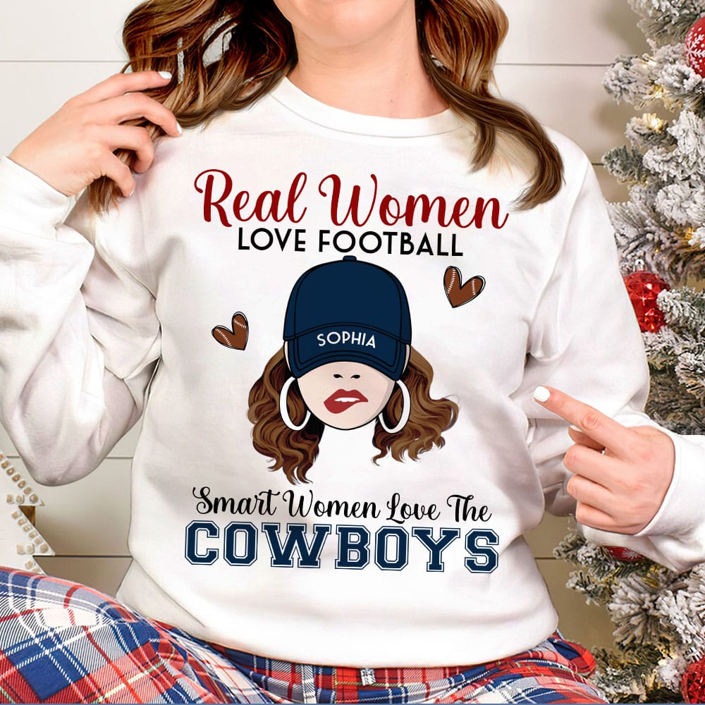 Real Woman Love Football-Gift For Football Lover-Personalized Shirt-03qhqn140923 - Shirts - GoDuckee