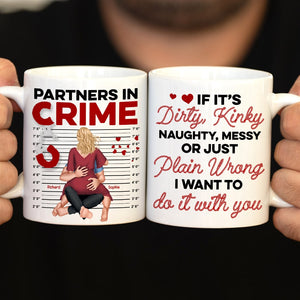 Partners In Crime- Personalized Coffee Mug - Gift For Valentine's Day- Couple Coffee Mug - Coffee Mug - GoDuckee