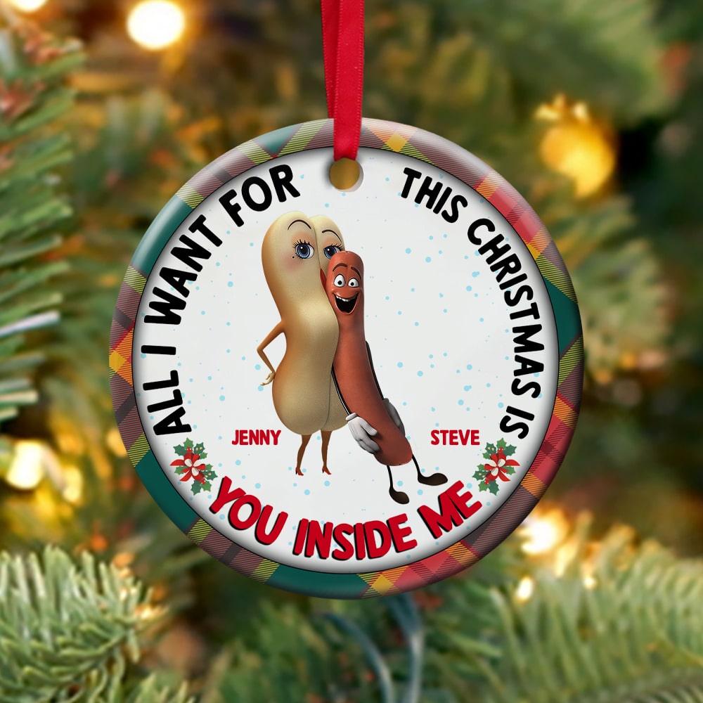 Couple, All I Want For Christmas Is You, Personalized Ornament, Christmas Gifts For Couple, 02OHPO180923 - Ornament - GoDuckee