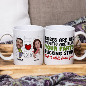 Fart Couple, Personalized Coffee Mug, Valentine Gifts, Gifts For Couples - Coffee Mug - GoDuckee