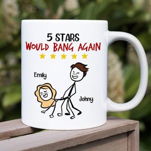 Couple, Would Bang Again, Personalized Mug, Gift For Couple - Coffee Mug - GoDuckee