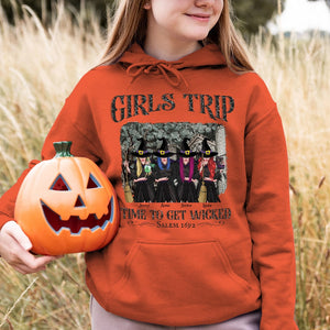 Friends, Girls Trip Time To Get Wicked, Personalized Shirt, Halloween Gifts For Friends - Shirts - GoDuckee