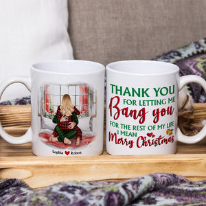 Couple, I Mean Merry Christmas, Personalized Coffee Mug, Christmas Gifts For Couple, 04QHPO300923HH - Coffee Mug - GoDuckee