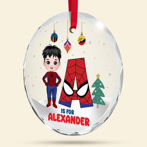 Personalized Gifts For Kids Christmas Ornament Superhero Kid Costume 01namh300824pa - Ornament - GoDuckee