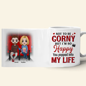 I'm So Happy You Popped Into My Life Personalized Coffee Mug Gift For Couple - Coffee Mug - GoDuckee