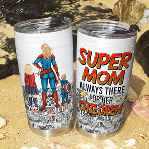 Personalized Gifts For Mom Tumbler Always There For Her Children 05ohqn040324pa - Tumbler Cups - GoDuckee