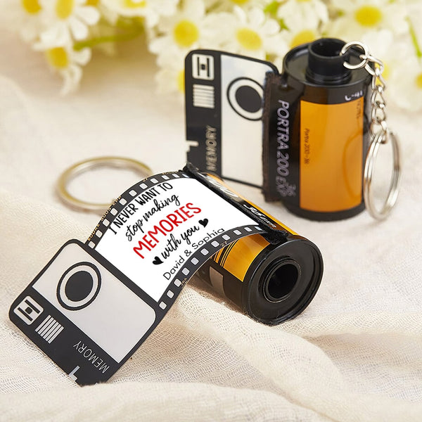 Couple, Custom Photo Film Roll Keychain, Valentine Gift, Couple Gift -  GoDuckee