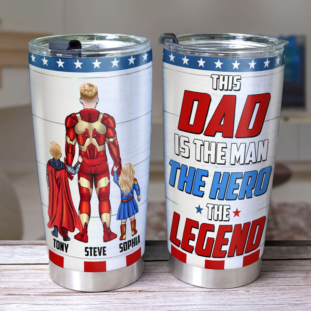 Father, Best Dad Ever, Personalized Tumbler, Gifts For Dad, 04DNPO090523TM - Tumbler Cup - GoDuckee