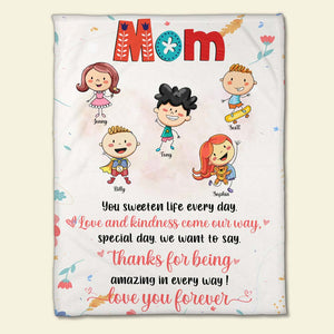 Mother, You sweeten Life Every Day, Personalized Blanket, Mother Gifts - Blanket - GoDuckee