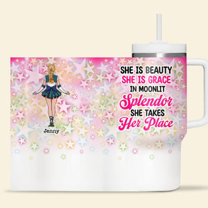 Personalized Gifts For Manga Lover Tumbler She Is Beauty She Is Grace 04totn020324hh - Tumbler Cups - GoDuckee