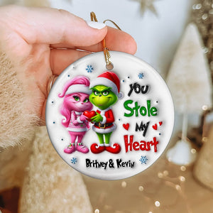 Personalized Gifts For Couple Christmas Ornament 01acdt261024 - Ornament - GoDuckee