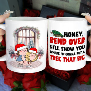 Couple, Honey, Bend Over, Personalized Coffee Mug, Christmas Gifts For Couple, 03HTPO081123HH - Coffee Mug - GoDuckee
