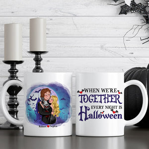 Couple, When We're Together Every Night, Personalized Coffee Mug, Halloween Gifts For Couple - Coffee Mug - GoDuckee
