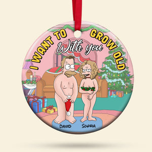 Personalized Gifts For Couple Ceramic Ornament 03natn110724hg - Ornament - GoDuckee