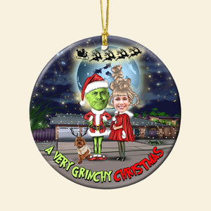 Personalized Gifts For Couple Christmas Ornament, You & Me And The Dog 02qhtn041024 - Ornament - GoDuckee