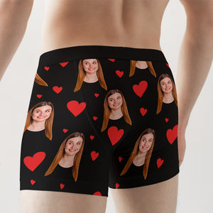 Couple Boxer- Funny Custom Face Men & Women Boxer Briefs-Couple Gift - Boxer Briefs - GoDuckee