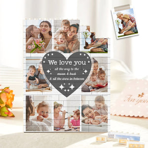 Custom Photo Gifts For Mom Blocks Puzzle We Love You - Building Blocks - GoDuckee