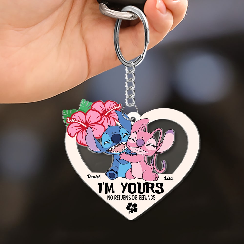 I'm Yours No Returns Or Refunds, Personalized Keychain, Gift For Couple 05ACHN210623 - Keychains - GoDuckee