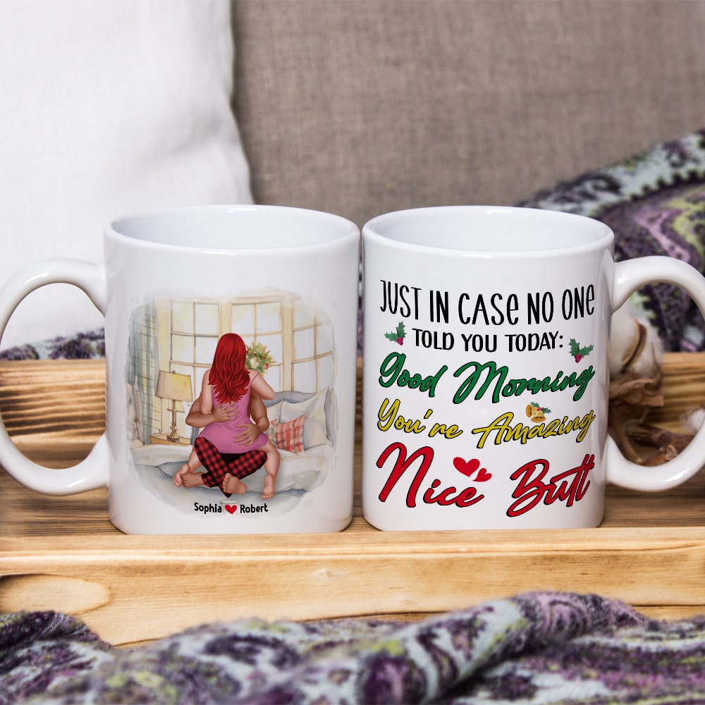 Couple, You're Amazing Nice Butt, Personalized Coffee Mug, Christmas Gifts For Couple - Coffee Mug - GoDuckee