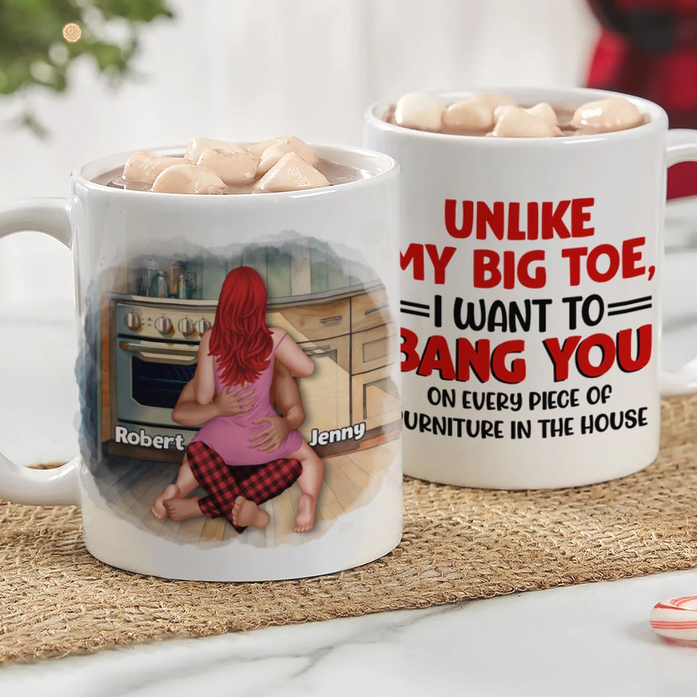 Couple, Unlike My Big Toe, Personalized Coffee Mug, Gifts For Couple - Coffee Mug - GoDuckee