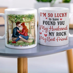 I'm So Lucky To have Found You-Personalized Coffee Mug- Gift For Husband/Gift For Wife- Couple Mug - Coffee Mug - GoDuckee