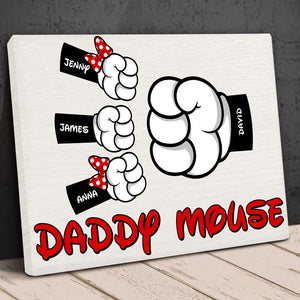 Personalized Gifts For Dad Poster Daddy Mouse 04QHTN150524 Father's Day - Canvas Print - GoDuckee