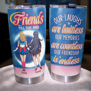 Personalized Gifts For Friends Tumbler Friends Till The End 03qhqn210224hh - Tumbler Cups - GoDuckee