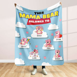 Personalized Gifts For Mom Blanket This Mama Bear Belongs To 02HTHN210224 - Blankets - GoDuckee