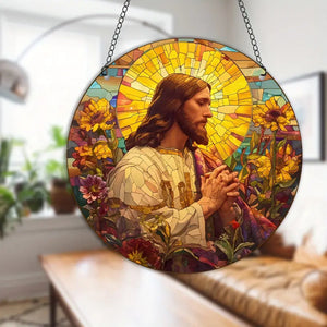 Jesus Printed Acrylic Hanging Suncatcher Ornament 14ACXX270824 - Ornament - GoDuckee