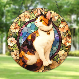 Cat Acrylic Suncatcher Hanging Ornament 10ACXX270824 - Ornament - GoDuckee